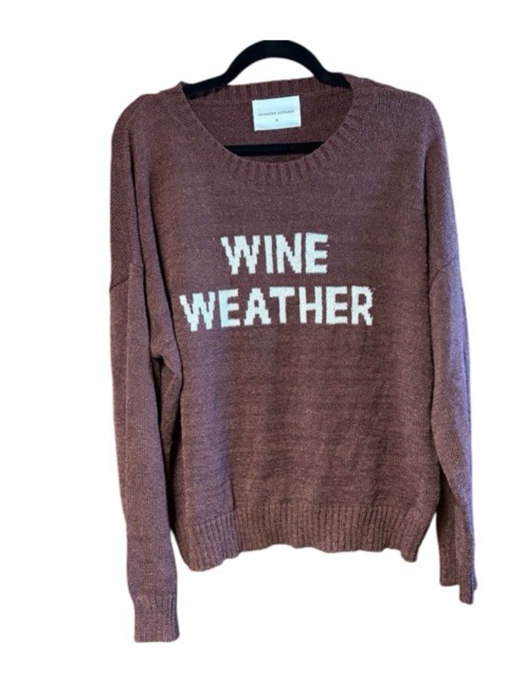 Panache Apparel Wine Weather Crewneck Sweater